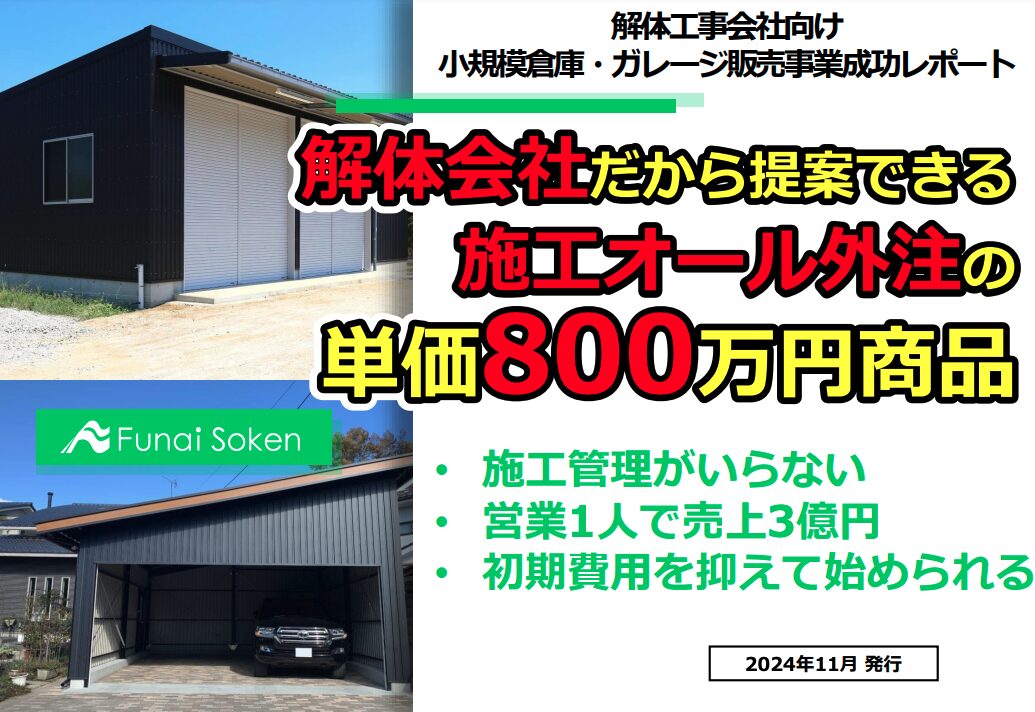 【解体会社向け】小規模倉庫・ガレージ販売事業　新規参入成功レポート